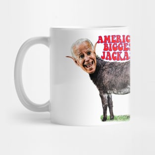Biden Head on Donkey, AMERICA'S BIGGEST JACKASS Mug